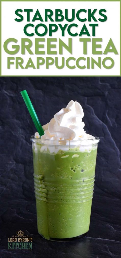 Green Tea Frappe Recipe, Matcha Frappuccino Recipe, Green Tea Frappucino, Starbucks Green Tea Frappuccino, Starbucks Matcha Green Tea, Green Tea Frappuccino, Matcha Frappuccino, Matcha Frappe, Starbucks Green Tea