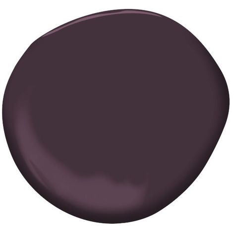 Deep Purple Color Palette, Best Purple Paint Colors, Plum Wall Color, Eggplant Paint Color, Plum Paint Colors, Purple Wall Paint, Plum Bathroom, Plum Wall, Plum Paint