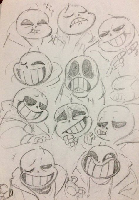 Sans Expressions, Skeleton Sketch, How To Draw Sans, Draw Faces, Undertale Sans, Undertale Funny, Drawing Expressions, Undertale Drawings, Facial Expression