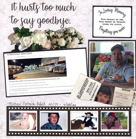 In Memory Of Scrapbook Ideas, In Memory Scrapbook Ideas, Remembrance Scrapbook Pages, Memorial Journal Ideas, Memorial Scrapbook Pages, In Loving Memory Scrapbook Ideas, Memorial Scrapbook Ideas Layout, Memorial Scrapbook Ideas, Memorial Scrapbook