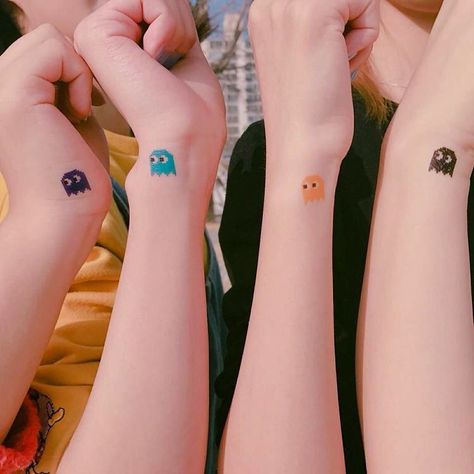 Group Tattoos, Matching Bff Tattoos, Cousin Tattoos, Gang Tattoos, Matching Friend Tattoos, See Tattoo, Tattoo Placements, Small Forearm Tattoos, Tattoo Trend