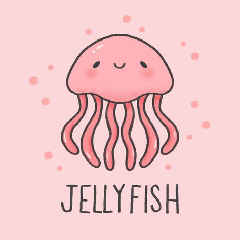 Cartoon Jellyfish, Jellyfish Illustration, Cute Jellyfish, Jellyfish Photography, Jellyfish Decorations, Jellyfish Painting, Jellyfish Drawing, Jellyfish Craft, Jellyfish Print