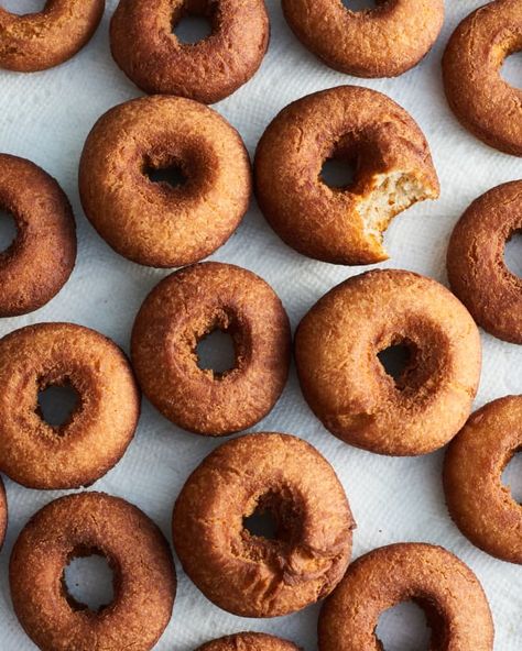 My Grandmother's Old Fashioned Cake Donut Recipe | Kitchn Drop Donuts Old Fashioned, Old Fashioned Cake Donuts Recipe, Drop Donuts Recipes, Old Fashion Donuts Recipe, Plain Donut Recipe, Old Fashioned Donut Recipe, Old Fashioned Doughnuts Recipe, Donut Recipe Fried, Old Fashioned Donuts