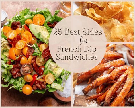 What to serve with French Dip Sandwiches: 25 Easy Sides French Dip Sandwich Sides, Scalloped Sweet Potatoes, Meatball Recipes Crockpot, French Dip Sandwiches, Dip Sandwiches, Sandwich Sides, Bean Chili Recipe, Cranberry Orange Muffins, French Dip Sandwich