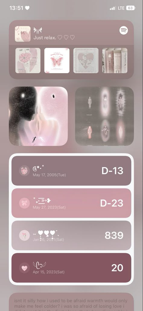 Pink Ios Widget Ideas, Pink Widget Ideas Aesthetic, Iphone Side Bar Ideas, Iphone Widgets Ideas Pink, Iphone Side Screen Layout, Pretty Homescreen Layout, Ios 16 Pink Theme, Ios 17 Wallpaper Ideas, Ios 17 Home Screen