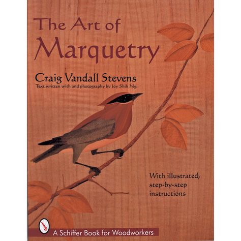 Marquetry: a technique where different natural colors of wood veneers are carefully cut to fit precisely together, creating a spectacular design in a Marquetry Pattern, Wood Marquetry, Fret Saw, Heirloom Toys, Plan For Life, Woodworking Books, Carpentry Diy, Scroll Saw Patterns, Woodworking Plan