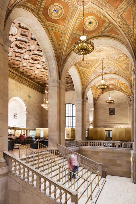 A Neo-classical bank is the opulent setting for Montreal’s coworking space, Crew Collective.

Cleinge repaired the marble inlay flooring and 50-foot vaulted ceilings, along with the original brass brass fixtures and light fittings. 

Photography: Adrien Williams

#coworking #montreal #canada #travel #interiors #architecture Crew Collective Cafe Montreal, Crew Collective Cafe, Crew Cafe Montreal, Montreal Cafe Aesthetic, Montreal Cafe, Montreal Aesthetic, Canada Winter, Montreal Travel, Startup Office