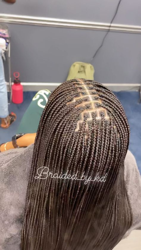 Small Knot Less Braids With Beads, Extra Small Knotless Box Braids Parting, Small Knot Less Braids With Curls, Small Knotless Braids Mid Back Length, Mini Knotless Braids, Extra Small Knotless Braids, Small Buttlength Knotless Braids, Small Knotless, Butterfly Locs