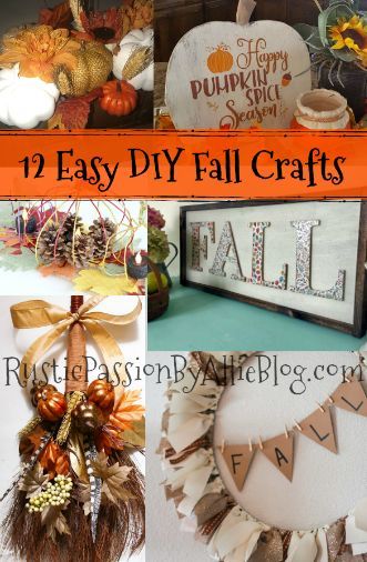 If you are looking to get inspired for Fall look no further! This round up list will get your creativity flowing. You will absolutely love these Easy Fall DIY crafts. #DIYcrafts #DIYhomedecor #falldecor #fallcrafts #roundupblogpost Fall Diy Crafts, Easy Diy Fall Crafts, Diy Fall Crafts, Diy Organizer, Farmhouse Fall Decor, Fall Crafts Diy, Crafts Home, Fall Projects, Easy Fall