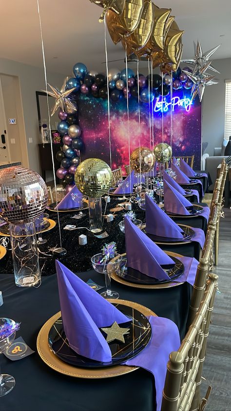 Horoscope Birthday Party, Zodiac Theme Party Decoration, Horoscope Party Theme, Zodiac Birthday Party Ideas, Aries Birthday Party, Zodiac Party, Capricorn Birthday, 30th Bday, Zodiac Birthdays