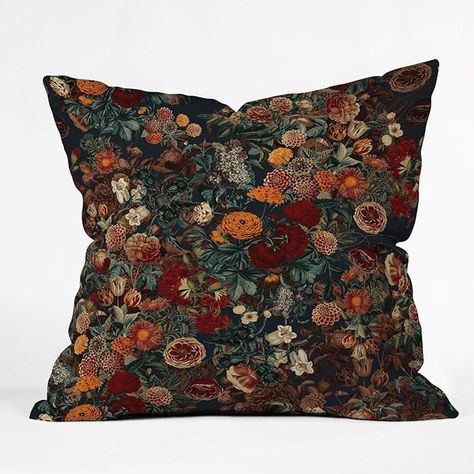 Amazon.com: Society6 Burcu Korkmazyurek Exotic Garden-Night XXI Throw Pillow, 16 in X 16 : Home & Kitchen Accent Pillows For Couch, Couch Accent Pillows, Moody Decor, Pillow Inspiration, Pillows For Couch, Vintage Throw Pillows, Feather Pillows, Throw Pillows Bed, Art Community