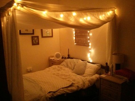 Curtains Above Bed, Curtain Over Bed, Curtains Around Bed, Dreamy Patio, Diy Canopy Bed, Enclosed Bed, Aesthetics Room Decor, Minimalist Room Decor, Homemade Beds