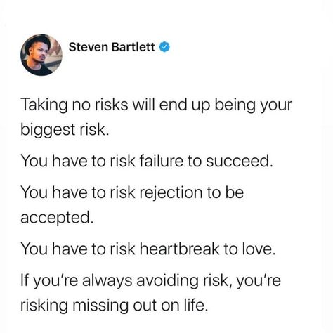 Risks Quotes, No Risk No Reward, Taking Risks, Heart Break, Pretty Words, Memes Quotes, Motivation Inspiration, Relatable Quotes, The Words