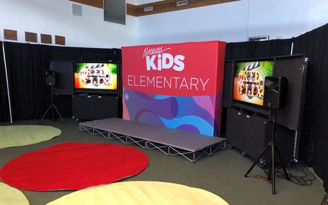 Children’s Ministry Decor, Kids Church Stage, Kids Stage Design, Ministry Branding, Kids Ministry Design, Childrens Ministry Room, Kids Ministry Rooms, Childrens Ministry Decor, Preschool Tables