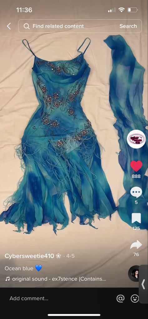 Cyan Dress, Blue Beach Dress, Blue Beach Dresses, Sugar Mommy, Prom Inspo, Blue Fairy, Girl Closet, Teal Dress, Blue Beach