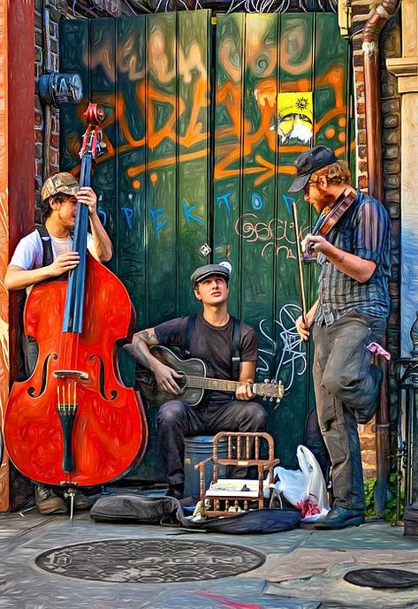 New Orleans Street, Street Musicians, Street Musician, New Orleans Travel, Photographie Portrait Inspiration, Bourbon Street, Rock N’roll, St Peter, Big Easy