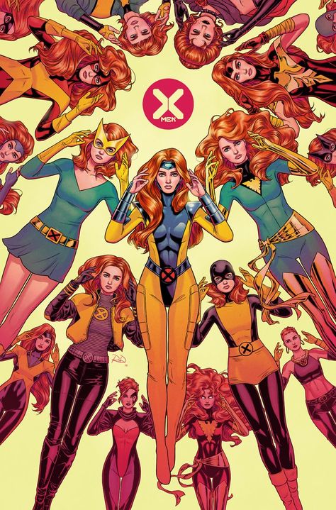 Russell Dauterman on Twitter: "My variant cover for X-MEN #1, featuring my favorite character! ❌… " Russell Dauterman, X Men Costumes, Phoenix Marvel, Marvel Jean Grey, Miss Hulk, Marvel Girl, Jean Gray, Grey Matter, Men Art