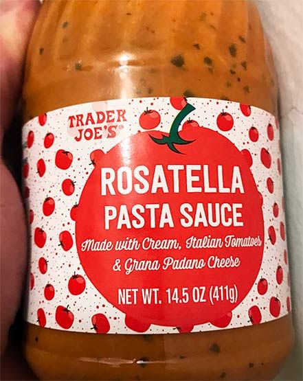 Trader Joe’s (new) ROSATELLA PINK PASTA SAUCE Trader Joe's Pasta, Pink Pasta, Pink Sauce Pasta, Italian Tomatoes, Pink Sauce, Red Sauce Pasta, Calabrian Chili, Italian Sauce, Pasta Sauces