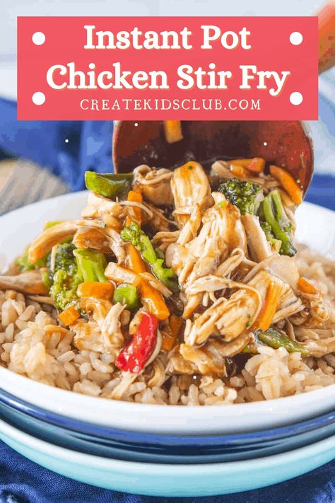 Instapot Stir Fry Chicken And Rice, Broccoli Chicken Stir Fry, Whole30 Instant Pot, Whole 30 Chicken Recipes, Instant Pot Broccoli, Chicken Broccoli Stir Fry, Heath Food, Broccoli Chicken, School Recipes