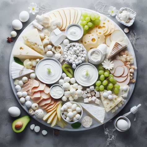 Chic and Delicious: White Charcuterie Boards Ideas - White Grazing Table, New Years Eve Snack Ideas, White Charcuterie Board, Charcuterie Boards Ideas, New Years Eve Snacks, Unique Charcuterie, Wedding Food Table, Board Night, Platter Board