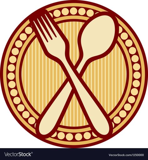 Spoon Logo, Spoon Design, Fork And Spoon, Forks And Spoons, Free Vector Images, Peace Symbol, Stock Illustration, Vector Images, Vector Free