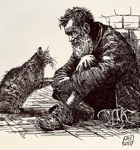 Traditional Pen and Ink Illustrators | Homeless friend  | Facebook Homeless Illustration, Homeless Drawing, Homelessness Art, Homeless Art, Tiny Art, Ink Pen, Pen Drawing, Line Drawing, Easy Drawings