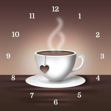 Coffee Clock, Best Good Morning Images, Romantic Good Morning Quotes, Good Morning Pics, Wallpaper 2023, Morning Wallpaper, Kitchen Clock, Good Morning Breakfast, Beautiful Good Morning