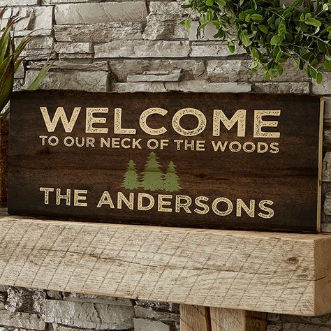 Cozy Cabin Personalized Basswood Plank Sign - Large Cabin Decor Diy, Cozy Cabin Decor, Buffalo Check Christmas, Christmas Stockings Personalized, Cozy Cabin, Cabin Homes, Wooden Wall Art, Green Christmas, Cabin Decor