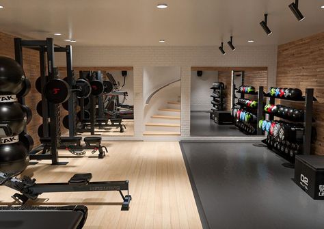 This home gym dropped our jaws with how sleek and beautiful she is. Without ever needing to leave you house, you can get a proper workout in with all of the right equipment if you let Escape Fitness design it for you.

Contact your local sales representative today to see what we can do for your space!

#escapefitness #escapeyourlimits #fitnessindustry #3ddesigns #render #fitnessinnovation #workoutmotivation #weightlifting #functionalfitness #weightlifting Gym Room At Home Luxury, Dream Home Gym Luxury Fitness Rooms, Home Gym Luxury, Modern Home Gym Design, Home Gym Design Luxury, Luxury Home Gym, Home Gym Basement, Dream Home Gym, Gym Design Interior