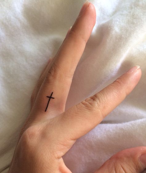 Cross In Finger Tattoo, Small Cross On Finger Tattoo, Cross Fingers Tattoo, Small Cross Finger Tattoo, Cross On Middle Finger Tattoo, Cross Finger Tattoo Men, Cross On Ring Finger Tattoo, Cross Finger Tattoos For Women, Tattoo Ideas Small Hand