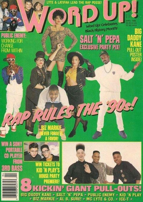 Word Up! Magazine Word Up Magazine 90s, Word Up Magazine, Black Movies, 80s Memories, 1990 Style, Biz Markie, Hip Hop Party, Real Hip Hop, Teen Magazine