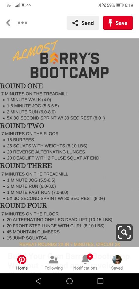 Hiit Barry Bootcamp style Barry’s Workout, Treadmill Bootcamp Workout, Hiit Class Ideas, Barry’s Bootcamp Workout, Barry’s Bootcamp, Barrys Workout, Burn Bootcamp Workouts, Barry Bootcamp, Camping Workouts