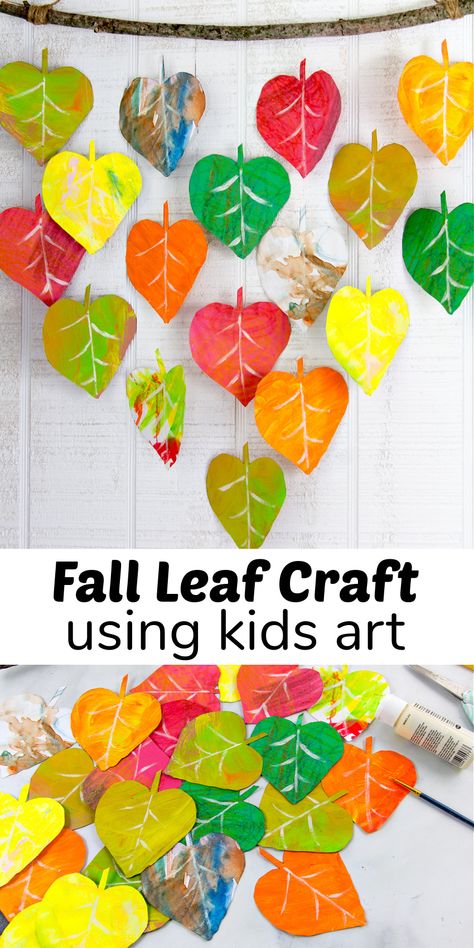 Easy DIY Fall Wall Decor Using Kids Art - Make and Takes Classroom Fall Crafts, November Art Projects For Kids Preschool, Fall Art Projects For Kindergarten, Diy Fall Wall Decor, Fall Art For Toddlers, Fall Art For Kids, Tk Crafts, Fall Wall Decor Diy, Fall Art Projects For Kids