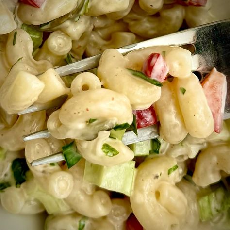 Summer salad time! And this is THE BEST VEGAN MACARONI SALAD ever! Easy to make with simple ingredients. Creamy, flavorful, perfectly balanced dressing with a subtle tang, along with classic but carefully chosen add-ins. No onion or garlic, however I use wheat pasta for its superior texture when chilled. Not low-FODMAP, but great for intermediate and reintroduction of wheat. Bookmark this and make it for your next BBQ, potluck, or picnic. Friends will ask for the recipe! Recipe from my... Vegan Macaroni Salad, Bbq Potluck, Wheat Pasta, Macaroni Salad, Summer Salad, Low Fodmap, Summer Salads, Simple Ingredient, The Recipe