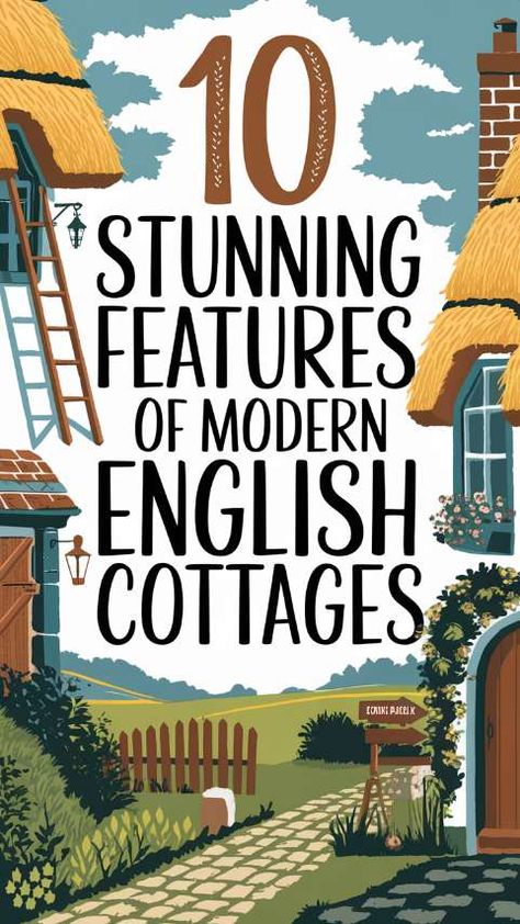 10 Stunning Features of Modern English Cottages Coach House Design, British Cottage English Countryside, Modern English Cottage Style, Old Cottage Aesthetic, Old English Cottage Exterior, England Countryside Cottage, Cottage Core Exterior, Old British House, Small Cottage Homes Interior