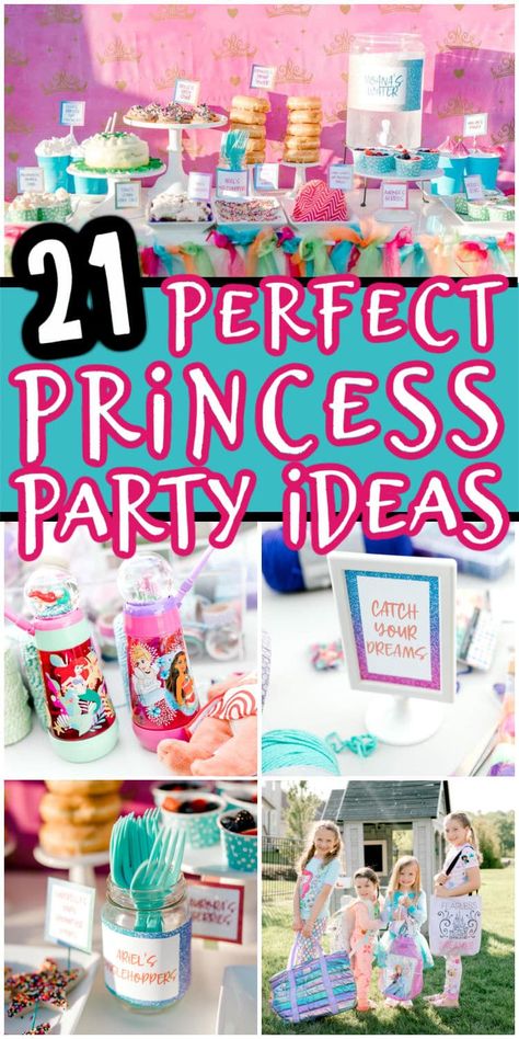 Birthday Party Food Princess, Princess Obstacle Course, Princesses Birthday Party Decorations, Diy Princess Tea Party Birthday, Disney Princess Food Ideas Parties, Princess Bday Party Decorations, Princess Finger Foods, Disney Princess Birthday Games, 3rd Birthday Party Princess Theme