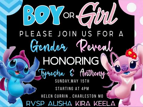 Lilo And Angel Gender Reveal Ideas, Stitch And Angel Gender Reveal Ideas, Lilo And Angel Gender Reveal, Stitch Gender Reveal Ideas, Stitch Gender Reveal, Stitch Gender Reveal Invitations, Lilo And Stitch Gender Reveal Ideas, Kilo And Stitch Gender Reveal, Stitch And Angel Gender Reveal Invitations