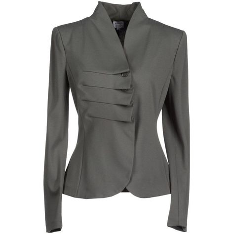 ARMANI COLLEZIONI Blazer ($770) ❤ liked on Polyvore Fashion Vocabulary, Fashion Design Art, Lifestyle Store, Armani Collezioni, Clothing Design, Blazer Outfits, Work Wardrobe, Business Attire, Jacket Design