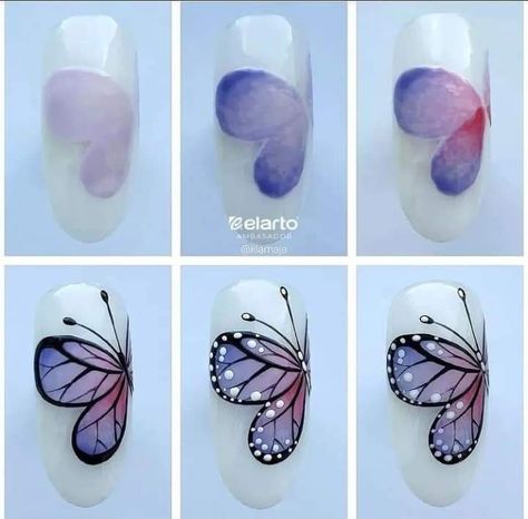 Feet Nail Design, Butterfly Nail Designs, Animal Nail Art, Pretty Toe Nails, Valentine Nail Art, Nail Drawing, Subtle Nails, Butterfly Nail Art, Edgy Nails