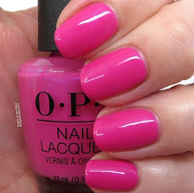 Pink Opi Gel Colors, Hot Pink Opi Gel Polish, Opi Bright Pink, Opi Hot Pink Nail Polish, Ulta Store, Neon Pink Nail Polish, Hot Pink Nail Polish, Cuticle Care, Smile Lines