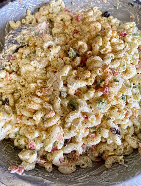 Macaroni Salad Jamaican, Carribean Pasta Salad, Caribbean Pasta Salad, Spanish Macaroni Salad, Jamaican Pasta Salad, Jamaican Macaroni Salad, Haitian Macaroni Salad, Seafood Macaroni Salad Recipe, Carribean Salad