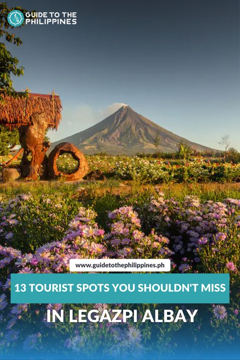 Find out the tourist spots you can visit in Albay! Albay Philippines Tourist Spots, Tourist Spots In Bicol, Mayon Volcano, Legazpi City, Life Size Statues, Atv Tour, Natural Structures, The Tourist, Philippines Travel