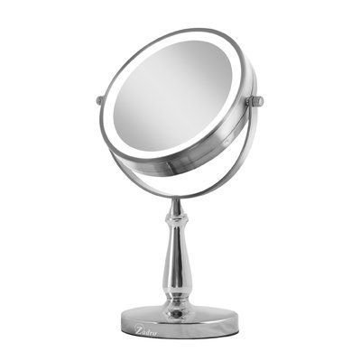 Zadro Next Generation Two-Sided LED Lighted Swivel Makeup/Shaving Mirror Finish: Shaving Mirror, Lighted Vanity Mirror, Flawless Makeup Application, Unique Mirrors, Magnifying Mirror, Makeup Mirror With Lights, Cosmetic Mirror, Mirrors Wayfair, Led Mirror