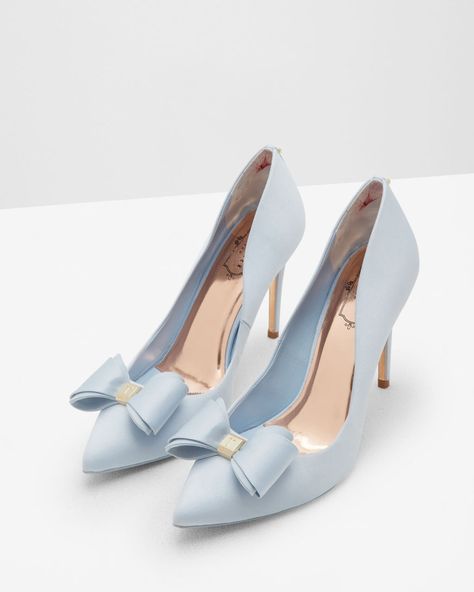 Ted baker shoes Light Blue Wedding Shoes, Blue Heels Wedding, Baby Blue Heels, Wedding Shoes Block Heel, Light Blue Heels, Pale Blue Wedding, Blue Bridal Shoes, Light Blue Shoes, Ted Baker Shoes