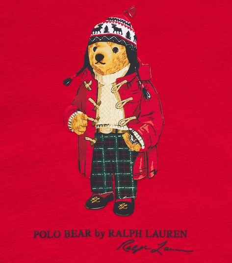 Polo Bear cotton jersey T-shirt in red - Polo Ralph Lauren Kids | Mytheresa Ralph Lauren Kids Boys, Polo Bear Ralph Lauren, Classic Teddy Bear, Kids News, Polo Ralph Lauren Kids, Bear Illustration, Red Polo, Ralph Lauren Kids, Polo Bear