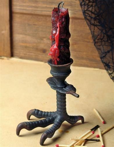 This would go great with a claw-footed table. candle holder Halloween Victorian, Goth Houses, Pewter Candlesticks, Samhain Halloween, Banquet Table, Goth Home, Halloween Witches, Gothic Decor, Gothic Wedding