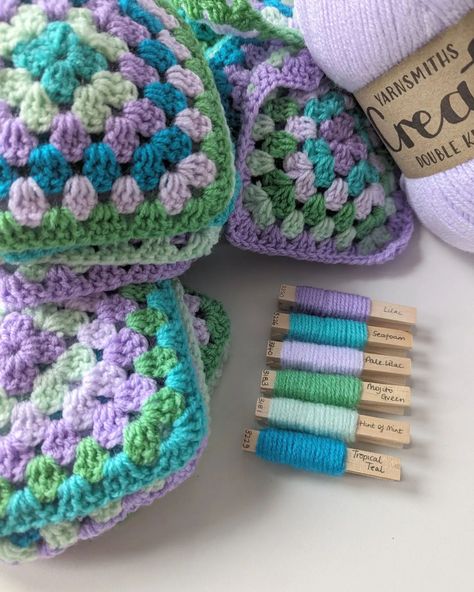 🦚💚 All finished and ready for the borders 💚🦚 . I'm bordering my beautiful peacock inspired granny squares with pale lilac by @yarnsmiths 💜🦚 I'm going to do one round of the normal granny square then I'm going to do one round of trebles crochet in every stitch 😍🦚💜 super excited to see how they look 🦚💚💜 . All the yarns I'm using are from @woolwarehouse and they are the @yarnsmiths create DK range, they have so many gorgeous colours and the quality is just amazing 😍💜💚🦚 . My gorgeous peg set were... Normal Granny Square, Pale Lilac, Beautiful Peacock, Granny Squares, Super Excited, Just Amazing, Granny Square, Borders, Lilac