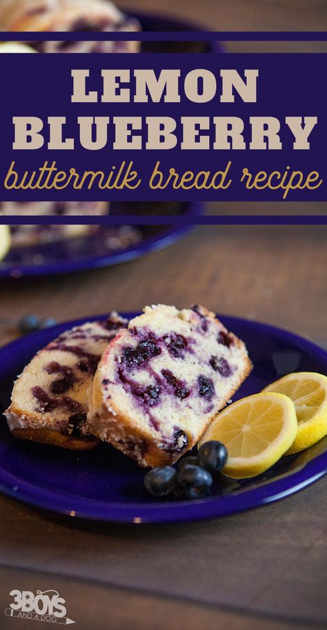 buttermilk bread recipe with lemon and blueberries Bread With Buttermilk, Easy Blueberry Desserts, Easy Bread Machine Recipes, Blueberry Desserts Recipes, Recipe With Lemon, Best Homemade Bread Recipe, Buttermilk Bread, Healthy Bread Recipes, Strawberry Bread