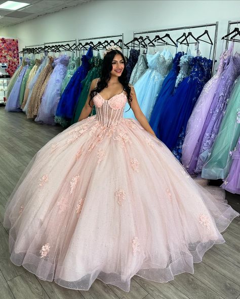 ✨New in store✨ Also available to order in Orchid and Scarlet . . . . . . #misquinceaños #mis15años #misquince #quinceañera #morilee #morileequince Baby Pink Quinceanera Dresses, Cozy Casual Outfits, Puffy Prom Dress, Pink Sparkly Prom Dress, Long Corset Dress, Outfits 60s, Puffy Prom Dresses, Quince Stuff, Ball Gown Quinceanera Dresses