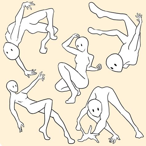 Poses Falling, Floating Reference, Cartoon Poses, Art Journal Challenge, Human Base, Fall Drawings, Sketch Poses, Body Base Drawing, Hand Drawing Reference